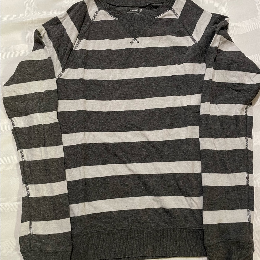Mens Old Navy Striped Long Sleeved Shirt